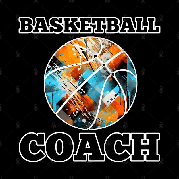 Basketball Coach - Retro Distressed Grunge by MaystarUniverse