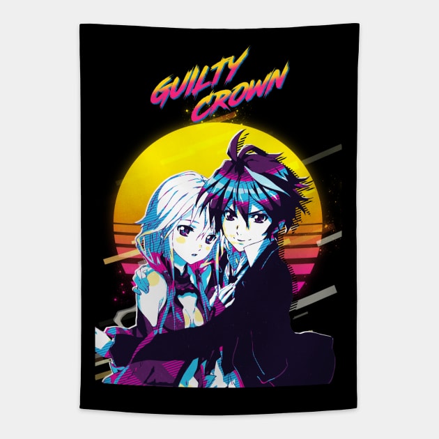 Guilty Crown - Inori Yuzuriha and Shu Ouma Tapestry by 80sRetro