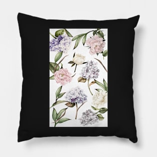 Pastel Light Color Flowers Celestes Studio© Pillow