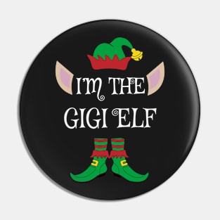I'm The Funny Gigi Christmas Elf Pin