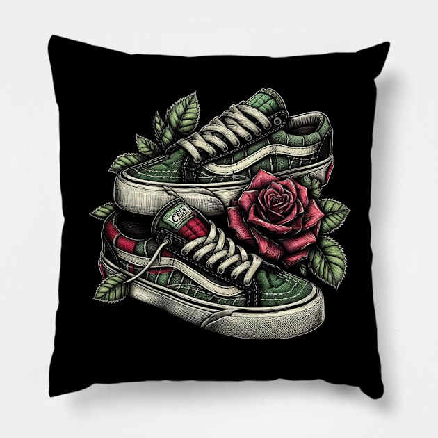 Shoes Rose Pillow by DarkWave
