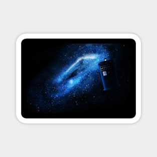 Blue TARDIS Magnet