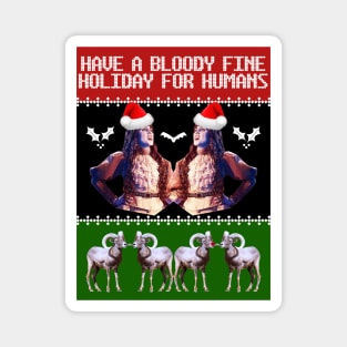 What We Do In the Shadows Christmas Sweater—Have a Bloody Fine Holiday for Humans Magnet