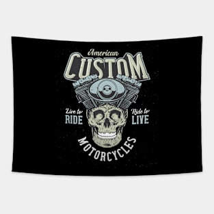 American Custom Cool Biker Design Tapestry