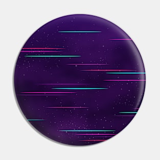 Vaporwave Universe Glitch Pin