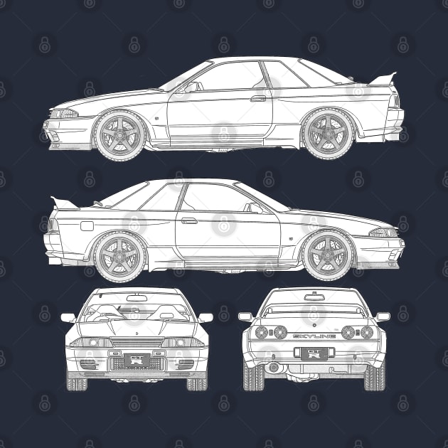 R32 GTR Blueprint by TastefullyDesigned