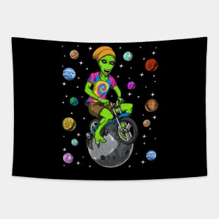 Psychedelic Space Alien Hippie Tapestry
