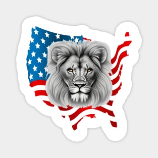 US Brave Lion Magnet