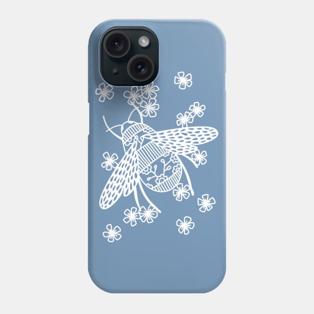 Bees Papercut Bug Illustration Phone Case by NicSquirrell