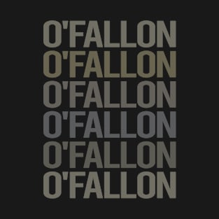 Gray Text Art O'Fallon T-Shirt