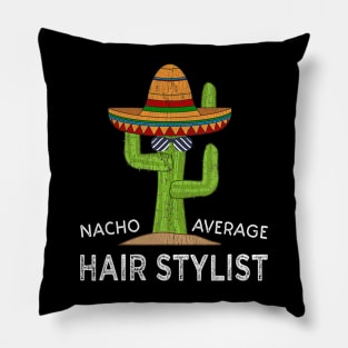 Fun Hairstylist Humor Gifts  Funny Meme Saying Hair Stylist Pillow