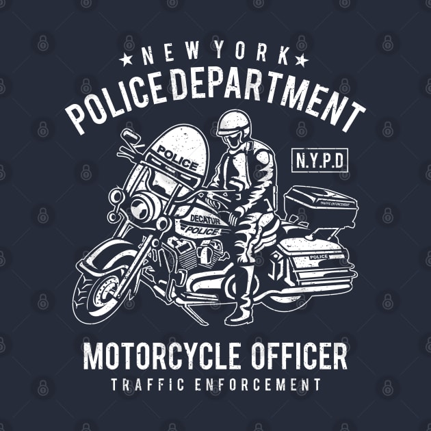 New York Police Department Motorcycle Officer Traffic Enforcement by JakeRhodes