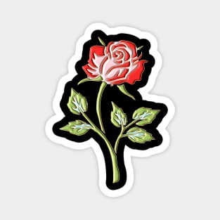 Colored Rose Magnet