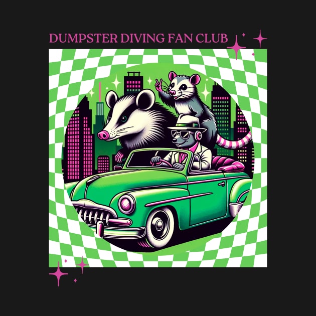 Dumpster diving fan club by Pepino de Mar studio