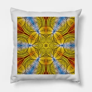 square format design inspired by nature in floral fantasy Pillow