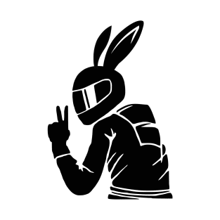 Rabbit Rider Black T-Shirt