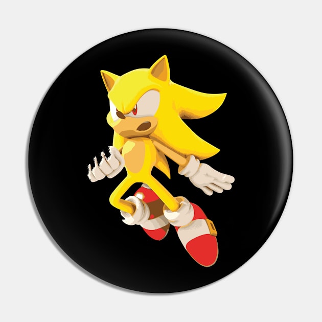 super sonic Pin by NiceAndBetter Studio.