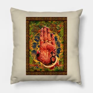 Abhaya Hand Art Pillow