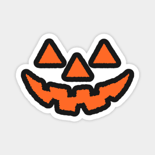 Jack O' Lantern Pumpkin Face ORANGE Halloween Costume TShirt Magnet