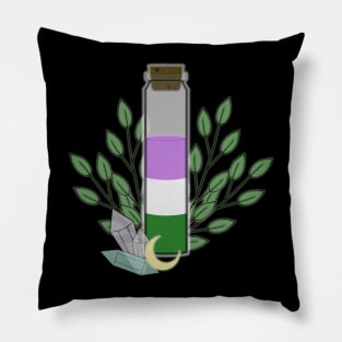 Genderqueer Potion Pillow