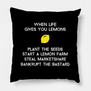 Life Gives You Lemons Funny Gardening Gifts Pillow