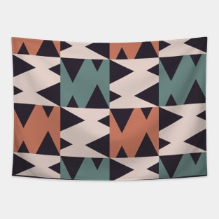 Abstract triangle zigzag pattern Tapestry