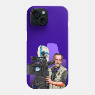 Steven Spielberg - An illustration by Paul Cemmick Phone Case