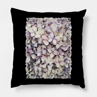 Hydrangea/Hortensia Graphic Design Floral Pattern Pillow