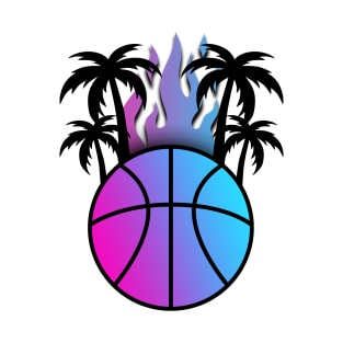 Miami Vice Palm Beach Basketball T-Shirt