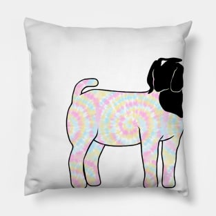 Rainbow Tie Dye Market Show Doe Silhouette - NOT FOR RESALE WITHOUT PERMISSION Pillow