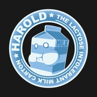 Harold the Lactose Intolerant Milk Carton T-Shirt