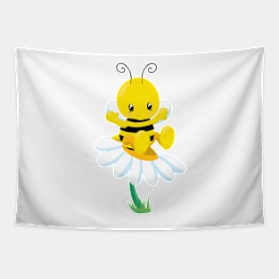 Cute Cartoon Bumblebee Tapestry