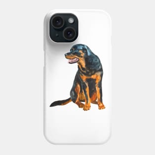 rottweiler portrait Phone Case