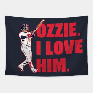 Ozzie Albies I Love Him Tapestry