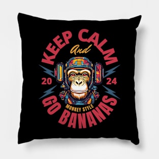 Monkey Bananas Pillow