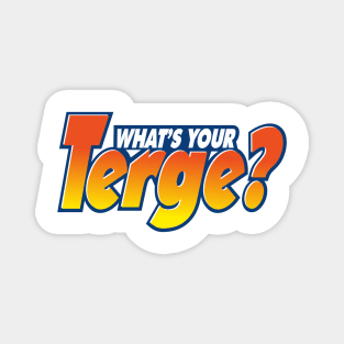 "What's Your Terge" Logo The Podcast For Laundry Magnet