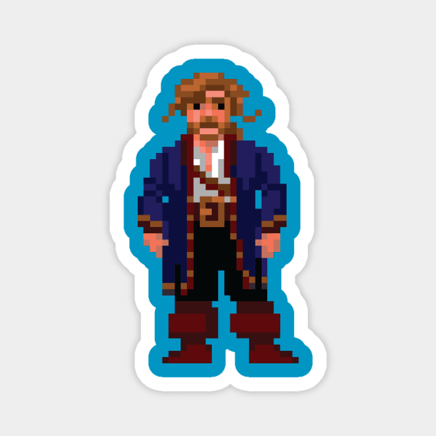 Monkey Island 2 Guybrush Threepwood Magnet by Retro8Bit Fashion Store