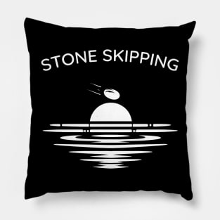 Stone Skipping Skimming Pillow