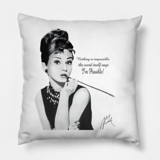 Audrey Hepburn Pillow