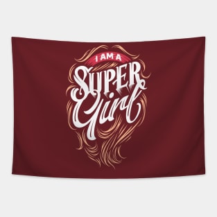 I AM A SUPER GIRL Tapestry