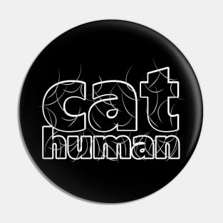 Cat Human White Hair Pin