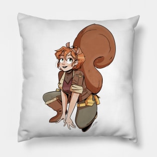 Squirrel Girl (no background) Pillow