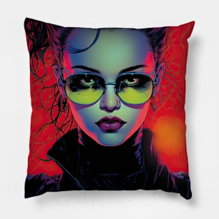 Goth woman 4 Pillow