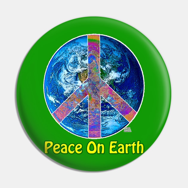 Peace On Earth Pin by JEAndersonArt