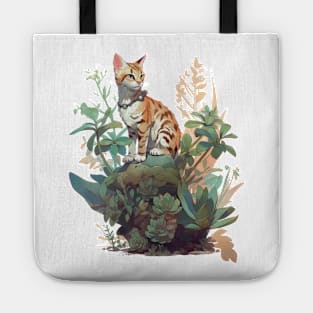 Cute Bengal cat Tote