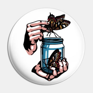 Jar for butterflies Pin