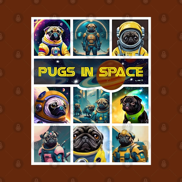 Pugs in Space- version 1 by FivePugs