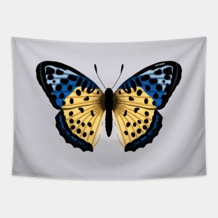 Yellow and Blue Butterfly Tapestry