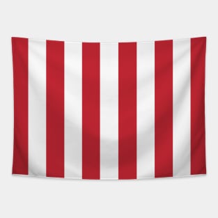 Red and white vertical stripes pattern Tapestry