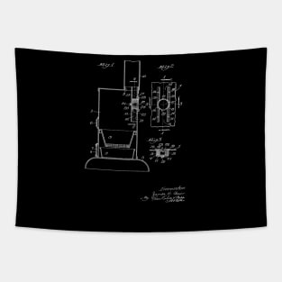 Draft Attachment for Stoves Vintage Patent Drawing Tapestry